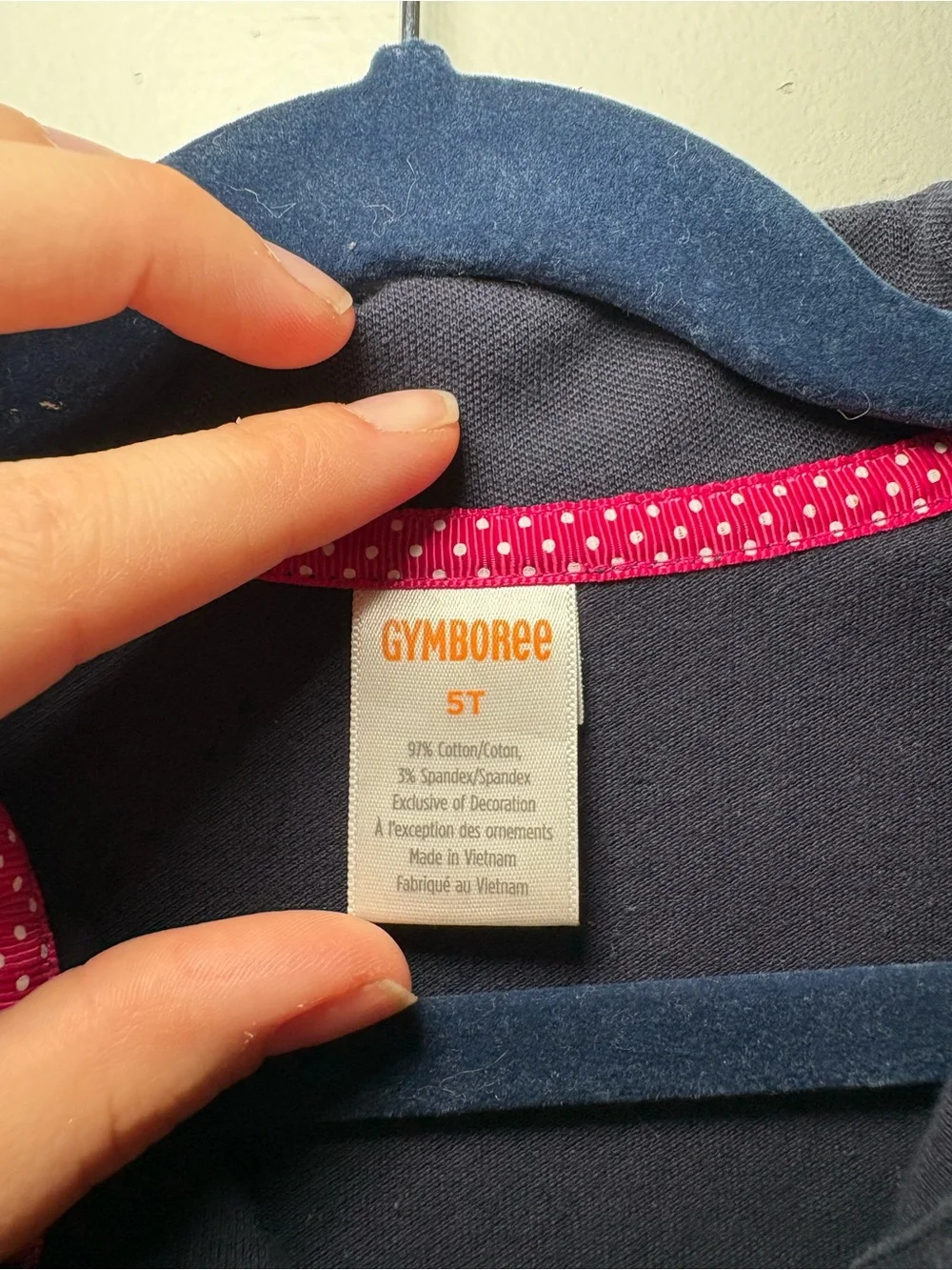 Gymboree Girls Navy Polo Dress Uniform School Dress Code Toddler Preschool 5T